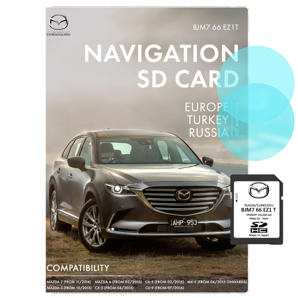 Mazda SD Navigation Card BJM766EZ1T | Latest Update 2021