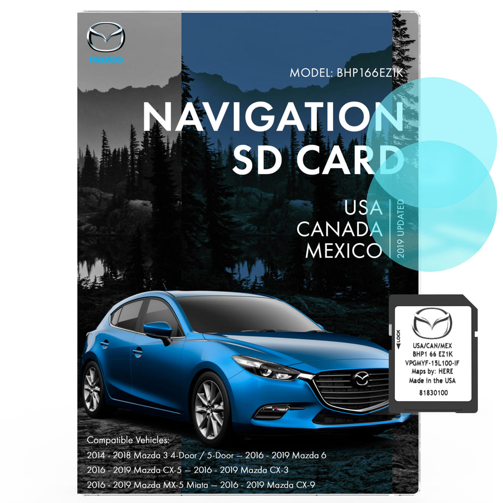 Mazda SD Navigation Card BHP166EZ1K | Latest Update 2019