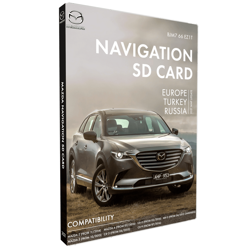 Mazda SD Navigation Card BJM766EZ1T | Latest Update 2021