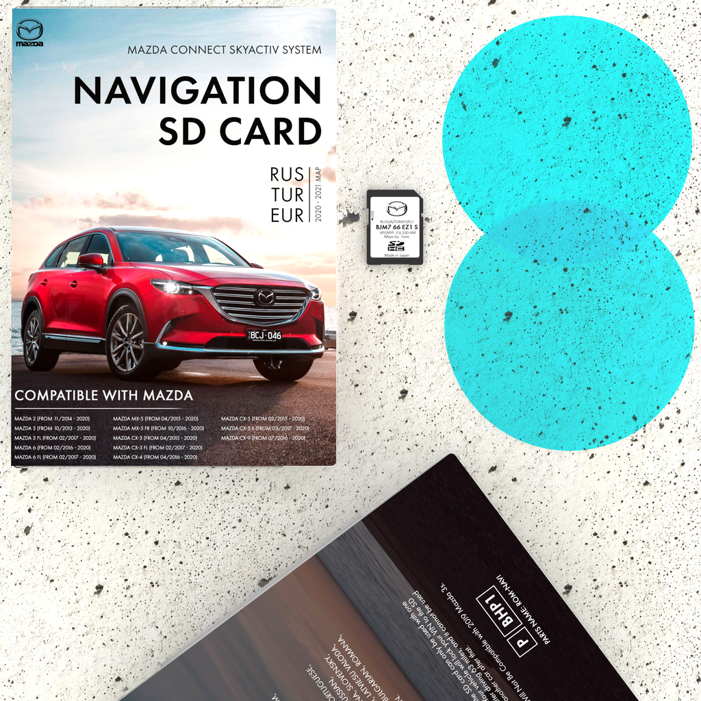 Mazda SD Navigation Card BJM766EZ1S | Latest Update 2021