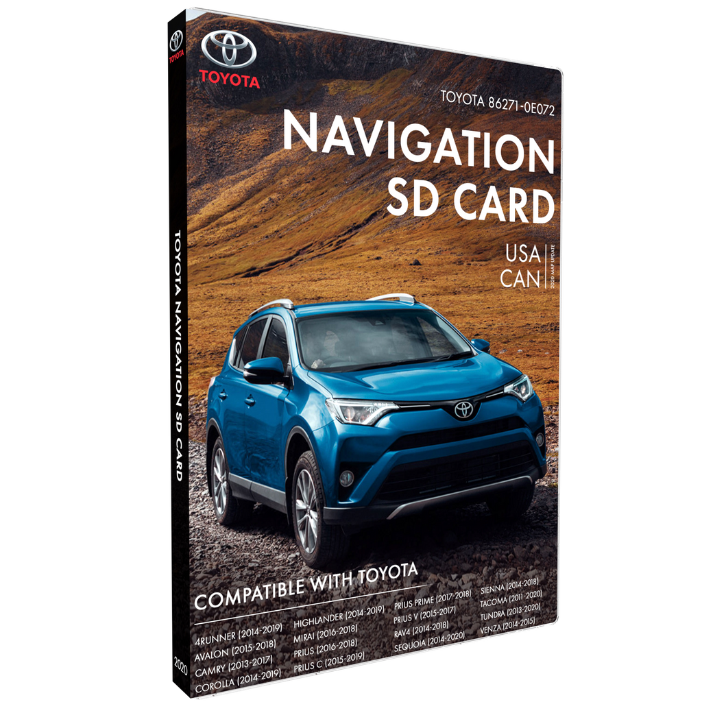 Toyota 86271-0E072 Navigation SD Card | Latest Update 2020